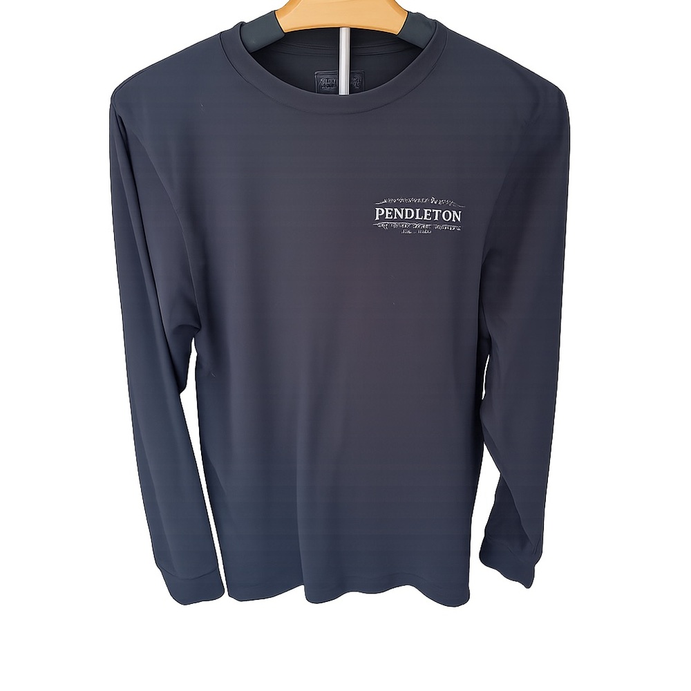 Pendleton Charcoal Long Sleeve Men's Tee size Small